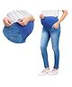 Mama & Bebe Denim Washed Maternity Jeans - Light Blue