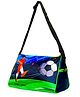 Echo Boomers Football Printed Waterproof Gym Bag, Fitness Duffel Bag, Travel Bag Fitness Backpack,Ideal for Swimming, Gym, Travel, Picnic, Sports, with Adjustable Shoulder Strap (Green)