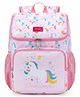 Frantic 16 Inches Quality Dreamer World Unicorn Print School Bag For Kids - Pink
