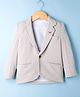 Rikidoos Embosis Hosiery Woven Full Sleeves Textured Blazer - Off White