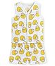 The Boo Boo Club Muslin Woven Sleeveless Ducks Printed Coordinating Tee & Shorts Set - White