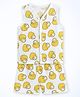 The Boo Boo Club Muslin Woven Sleeveless Ducks Printed Coordinating Tee & Shorts Set - White