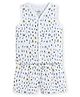 The Boo Boo Club Muslin Woven Sleeveless Alphabets Printed Coordinating Tee & Shorts Set - White