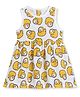 The Boo Boo Club Muslin Woven Sleeveless Ducks Printed Dress - White