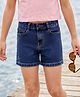 Pine Kids Cotton Woven Solid Shorts -Blue