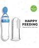 Tinyberg Feeding + Hygiene Combo (Finger Brush(Pack of 2) & Squeezy Spoon Bottle)