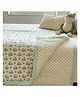 PEXX  Premium Cotton Comfort Kids Quilt Frog Print with soft filling- Green