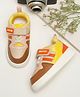 ONYC Colour Blocked Velcro Closure Shoes - Beige