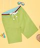 Pantaloons Baby Cotton Woven Solid Shorts - Green