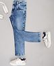 Pantaloons Junior Cotton Blend Denim Washed Jeans - Blue