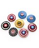 Paper Moon Captain America Shield Metal Spinner for Kids Educational Toy Spinner ,1pc -Multicolor