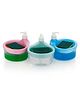 Paper Moon 2 in 1 Liquid Soap Dispenser Pump with Scrubber BPA Free Transparent , 1pc - Multicolor