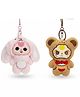 Paper Moon Cute Cartoon Shape Plush Toy Keychain kawaii Keyholder Keyring for Bagpacks, 1pc - Design May Vary