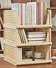 Mechdel Acrylonitrile Butadiene Styrene Stackable And Foldable Wardrobe Storage Basket Big Size- Ivory Yellow, 3 PCS