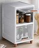 MECHDEL Bookshelf for Home |Engineered Books Organizer for Study Room | Multipurpose Book Shelf for Home, Office  Living Room Furniture (Cupboard Rack- TRANSPARENT 2 PCS)