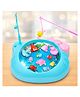 VGRASSP Magnetic Rotating Kitty Shape Fishing Game Toy For Kids With Real Water Pond - Educational Fish Catching Playset With Colorful Fishes & Fishing Rods - Color May Vary