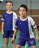 Pine Active Knit Drop Shoulder Half Sleeves T-Shirt & Shorts Set with Tennis Print - Navy Blue