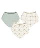 Crane Baby Muslin Bandana Bib Set Avery Collection, Pack of 3 - Twig