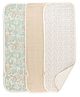 Crane Baby 100% Cotton Cove Collection Burp Cloth, Set Pack of 3 - Beach Life