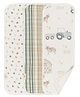 Crane Baby 100% Cotton Charlie Collection Burp Cloth, Set Pack of 3 - Houe Tractor