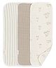 Crane Baby 100% Cotton Avery Collection Burp Cloth, Set Pack of 3 - Bunny