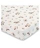 Crane Baby 100% Cotton Parker Collection Muslin Crib Fitted Sheet - Butterfly