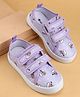 Cute Walk by Babyhug Velcro Closure Casual Shoes with Bear Print - Purple