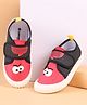 Cute Walk by Babyhug Velcro Closure Casual Shoes with Embroidery Detailing & Text Print  - Red