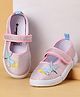 Cute Walk by Babyhug Velcro Closure Casual Shoes with Bunny Patch & Embroidery - Pink