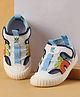 Cute Walk by Babyhug Velcro Closure Casual Shoes with Unicorn Pint - Blue