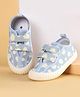 Cute Walk by Babyhug Velcro Closure Casual Shoes with Floral Print - Blue