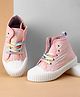 Cute Walk by Babyhug Laced Up Casual Shoes with Lace Detailing - Pink