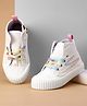 Cute Walk by Babyhug Laced Up Casual Shoes with Lace Detailing - White