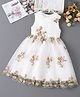 Mark & Mia Sleeveless Party Dress With Floral Embroidery - White