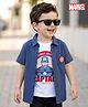 Pine Kids Marvel 100% Cotton Knit Half Sleeves Shirt & T-Shirt With Avengers Graphics - Multicolour