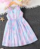 Mark & Mia Viscose Sleeveless Frock With Star Applique - Purple