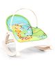 Babyhug 2 In 1 Baby Bouncer Rocker & Reclining Chair - Green| Built-in Music| Soothing Vibration| Fold-out Stand for Stable Position| Compact Fold| Safety Harness| Removable Fabric