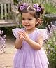 Aye Candy Glitter Embellished Bow Applique Detailed Alligator Hair Clip - Purple