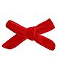Aye Candy Bow Applique Detailed Alligator Clip - Red