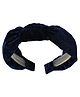 Aye Candy Knot Detailed Hair Band - Navy Blue