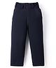Rikidoos Cotton Woven Full Length Solid Trouser - Navy Blue