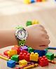 Kool kidz Football Applique Detailed Round Analogue Watch - Green