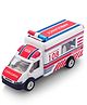 Shinsei 108 Emergency Pull-Back Ambulance Collectible & Play Toy for Kids -White