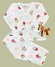 Tittertots Organic Cotton Knit  Full Sleeves Cactus Printed Jhabla & Pant Set - Multi Colour