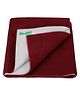 Bumpers The Baby Co. Polycotton Baby Bed Protecting Mat - (Maroon, Large)