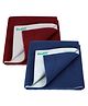 Bumpers Polycotton Baby Bed Protecting Mat - Dark Blue, Maroon