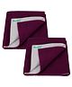 Bumpers Polycotton Baby Bed Protecting Mat Pack of 2 - Maroon