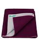 Bumpers Polycotton Baby Bed Protecting Mat - Maroon