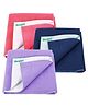 Bumpers Waterproof Baby Dry Sheet, Small Size, Pack of 3 - Pink Blue & Violet