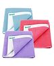 Bumpers Polycotton Baby Bed Protecting Mat (Violet, Salmon Rose, Light Blue, Pack of 3, Small)